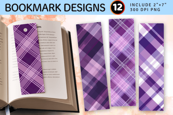 Download Purple Plaid Printable Crafted PNG Bookm - Craft Collection