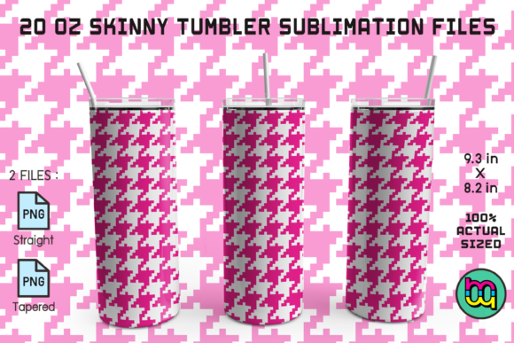 Download Skinny Tumbler 20oz Pixel Hounds Tooth 7 - Hounds tooth Collection