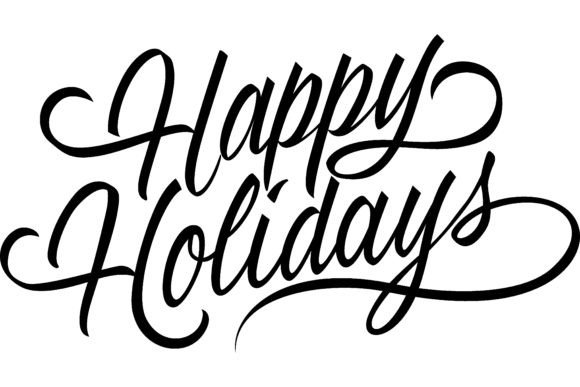 Download Happy Holidays Lettering. Calligraphic L - Graphic Collection