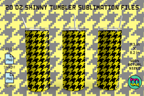 Download Skinny Tumbler 20oz Pixel Hounds Tooth 3 - Hounds tooth Collection