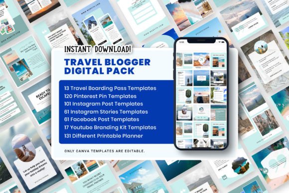 Download Travel Social Media and Printable Bundle - Printable bundle Collection