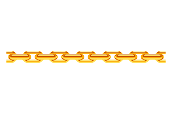 Download Golden Chain Border. Seamless Horizontal - Premium Resources