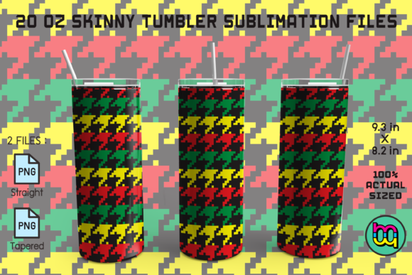 Download Skinny Tumbler 20oz Pixel Hounds Tooth 9 - Hounds tooth Collection