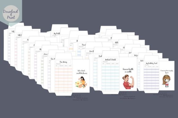 Download 23 Cash Envelopes - Printable Bundle - Printable bundle Collection