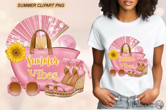 Download Summer Vibes PNG Pink Beach Bag Clipart - Beach bag clipart Collection