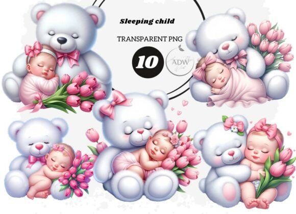 Download Sleeping Child, Baby Shower Girl - Baby shower Collection