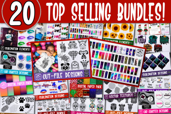 Download 20 BEST SELLING Bundles for Crafters - Craft Collection