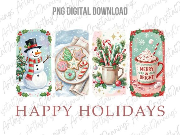 Download Happy Holidays Christmas Brushstroke PNG - Holidays Collection