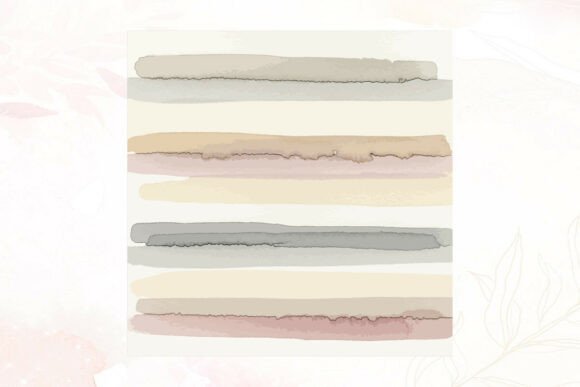 Download Abstract Horizontal Watercolor Stripes - Premium Bundle