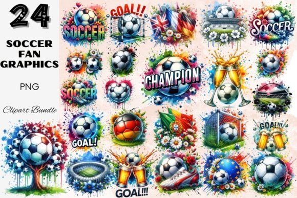 Download Soccer Fan Graphics Clipart Football Set - Graphic Collection