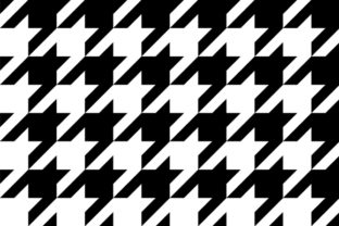 Download Black Houndstooth Pattern 2-inch Graphic - Graphic Collection
