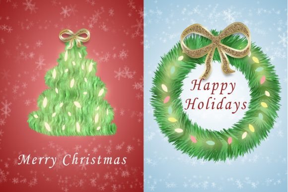 Download Happy Holidays &amp; Merry Christmas Graphic - Graphic Collection
