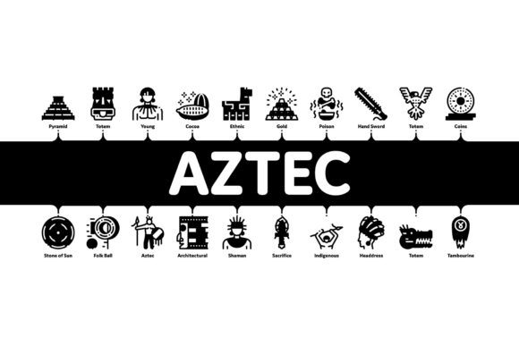 Download Aztec Civilization Minimal Infographic - Graphic Collection