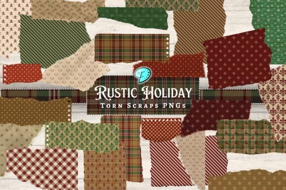 Download Rustic Holidays Torn Scraps PNGs - Holidays Collection