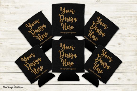 Download Black Can Cooler Mockup | for Crafters - Craft Collection